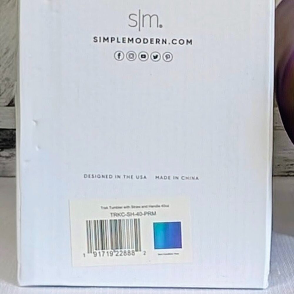 Simple Modern PRISM 40 oz Trek Tumbler with Handle NIB - Picture 9 of 9